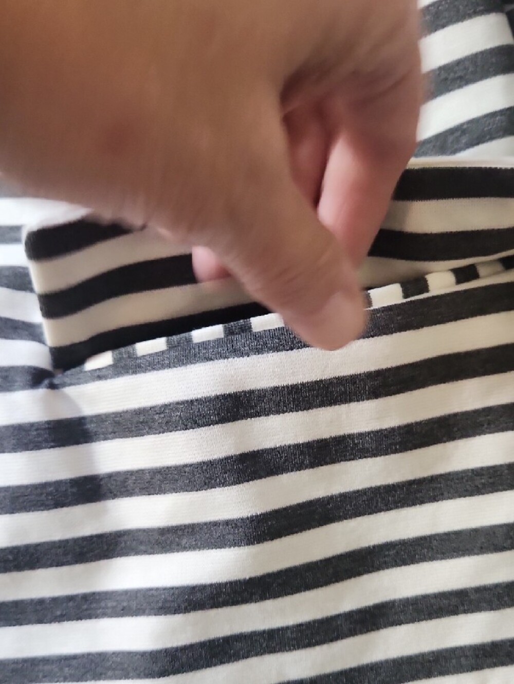 Catherine Malandrino Black and White Striped Single-Button Blazer - Picture 5 of 14